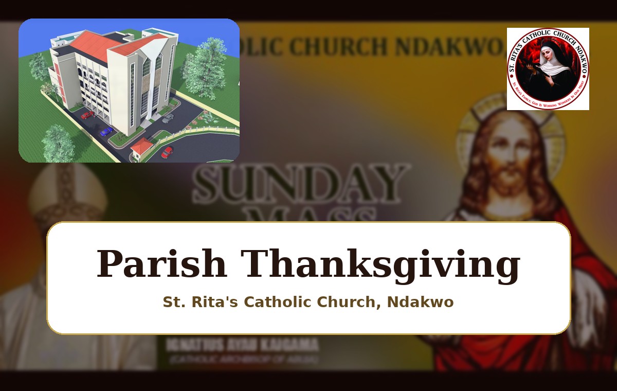 St. Rita's Catholic Church parish thanksgiving and building project